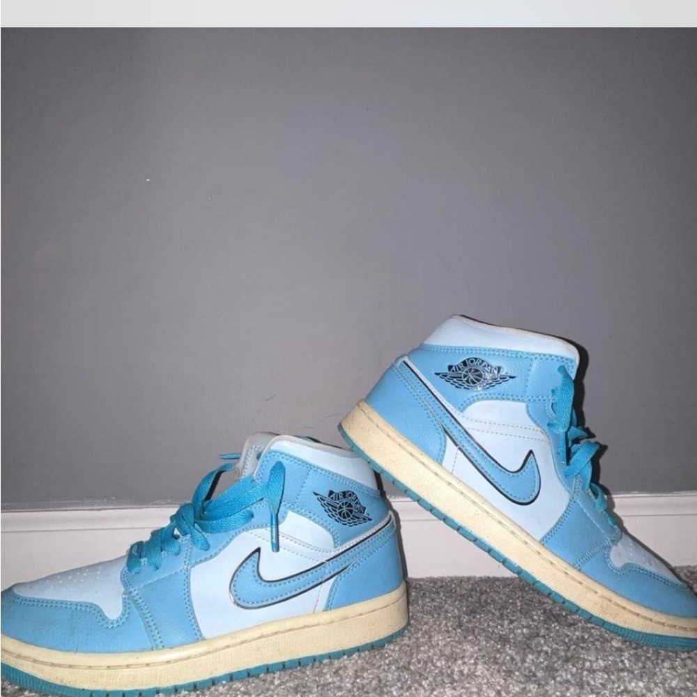 Nike Blue and White Athletic Shoes